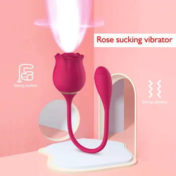 10 Frekvences Rožu Nepieredzējis Vibrators Seksa Rotaļlieta Sievietēm G Spot Klitora Stimulators Sūcējs Dzelksnis Massager Sieviešu Masturbator 1