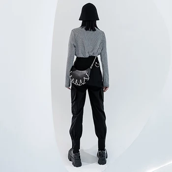 Sieviešu bikses ziemas tendence silts melns ādas bikses plus samta sabiezējumu ar augstu jostas elsas korejas modes apģērbu sieviete pirkt \ Dibeni ~ www.xenydancestudio.lv 11