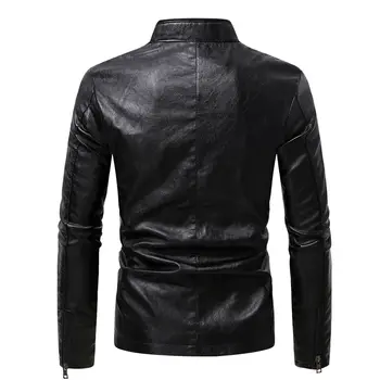 Biznesa samta jauno motociklu izmēģinājuma ādas jaka zīmolu vīriešu dizainers jaka ir 2021. punk rāvējslēdzēju dizaina vīriešu ādas jaka, mētelis pirkt \ Jakas & Mēteļi ~ www.xenydancestudio.lv 11