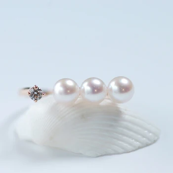 Leouerry 925 sterling silver pearl gredzens vienkāršs, elegants lapu pearl atvērt gredzeni sieviešu modes rotaslietas dāvanu pirkt \ Smalkas Rotaslietas ~ www.xenydancestudio.lv 11