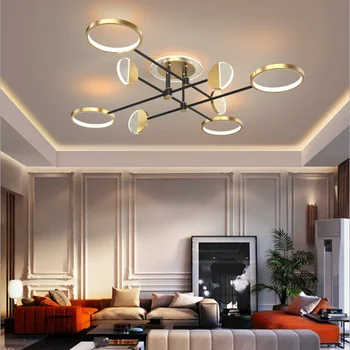 Jaunā stila dzīvojamā istaba lampas gaismas luksusa stila Ziemeļvalstu mūsdienu minimālisma lampu radošā zālē galvenie lukturi guļamistaba princese istabas lampas