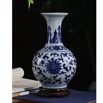Ķīnas retro keramikas vāze radošo mājas apdare rokdarbu apdare, ziedu kompozīcijas, žāvētu ziedu vāze apdare mūsdienu pirkt \ Mājas Dekori ~ www.xenydancestudio.lv 11