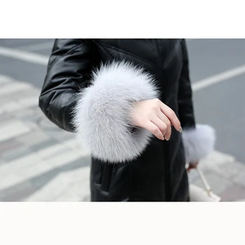Brīvs jaka aitu ādas ar kapuci, sievišķīgi, ilgu ziemu pirkt \ Jakas & Mēteļi ~ www.xenydancestudio.lv 11