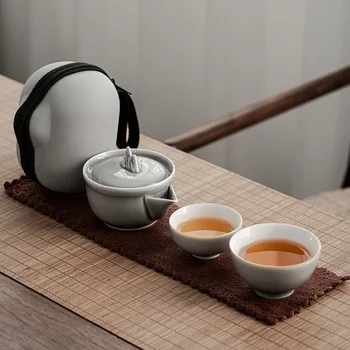 Keramikas pusautomātiskā tējas komplekts, kauss, vienkāršais grafīta kungfu tējkanna laimi izrādās pirkt \ Teaware ~ www.xenydancestudio.lv 11