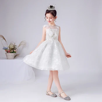 Ir 2021. bērniem kleita meitenēm kāzu meitene saģērbt princess puse gājienā formālu kleita pusaudžu bērniem, kleitu, kostīmu klavierēm pirkt \ Kāzu Kleita ~ www.xenydancestudio.lv 11