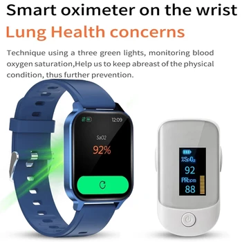 GEJIAN Smart Watch Sievietes Vīrieši 1.7 collu Krāsu Ekrāns ar skārienekrānu Fitnesa Tracker asinsspiediens elektronisko Pulksteni Sieviešu Smartwatch 1
