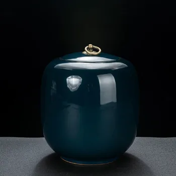 Apaļš tējas caddy yixing porcelāna chinoiserie cookie jar tējas iepakojuma cukura burkā teaware boite uz sukre virtuves piederumi 1221 pirkt \ Teaware ~ www.xenydancestudio.lv 11