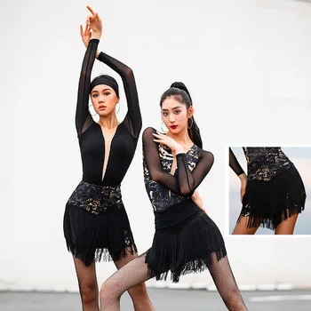 Latīņamerikas deju svārki sievietēm ir 2021. augstas kvalitātes standarta konkurences latīņamerikas deju kleita pieaugušo eleganta violeta rumba latīņu svārki pirkt \ Posmā & Deju Apģērbi ~ www.xenydancestudio.lv 11