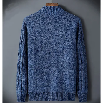 2019. gada rudenī jaunu vīriešu bieza sweatercoat svītrainām stāv apkakles rāvējslēdzēju džemperis mētelis virsdrēbes ziemas vilnas kašmira starplikas džemperi pirkt \ Jakas ~ www.xenydancestudio.lv 11