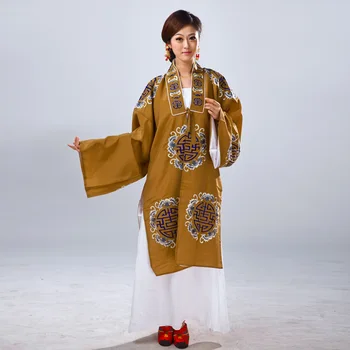 Unisex Dramatisks apģērbi apģērbs, kostīmi pekinas opera drēbes Tradicionālo Huang mei yue Operas Dramaturgic Kostīms, Mantija, Kleita 1