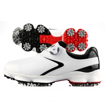 Pgm sieviešu golfa kurpes ar noņemamu tapas ūdensizturīgs pretslīdes rokturi, siksnu čības balts microfiber ādas sporta apavi pirkt \ veikals ~ www.xenydancestudio.lv 11