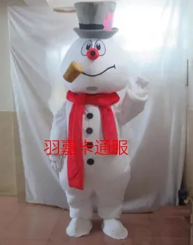 Karstā Pārdošanas Jaunu Sniegavīrs Talismans Kostīmu Pieaugušo Frosty Sniegavīrs Kostīmu Karikatūra Raksturs Talismans Tērpu Halloween Chtistmas