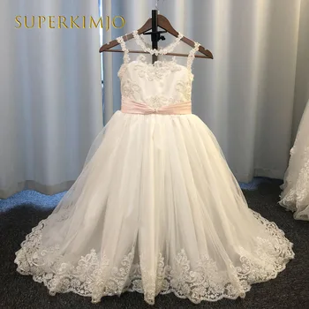 Elegants daudzpakāpju princese meitene kleitas lolita pasūtījuma bērni puķu meitenes kleita kāzās ilgi gājienā kleitas līgavas kleita pirkt \ Kāzu Kleita ~ www.xenydancestudio.lv 11