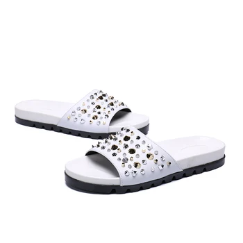 Vasaras āra augstas kvalitātes īstas ādas sandales vīriešu elpojošs pludmales atpūtas atdzist vīriešu kurpes visu maču pātagot anti-skid pirkt \ Vīriešu Kurpes ~ www.xenydancestudio.lv 11