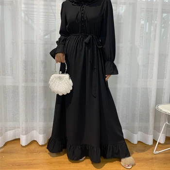 Abaya dubaija turcija arābu musulmaņu modes kleita, hijab islāmu apģērbu maxi kleitas sievietēm maroka vestidos drēbes musulman femme pirkt \ Tradicionālo & Kultūras Valkā ~ www.xenydancestudio.lv 11