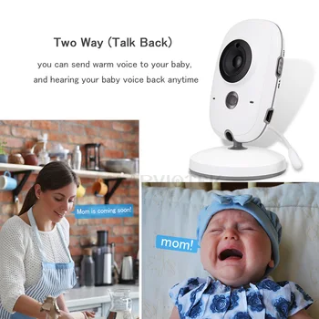 Video baby monitor bezvadu 2.0