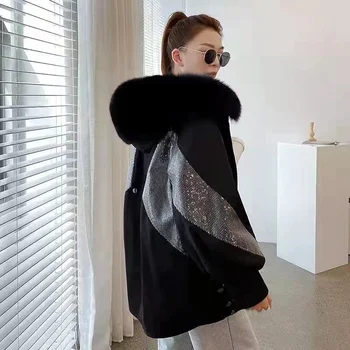 Sievietes ir 2021. ziemas jauno modes faux fur coat sieviešu viltus kažokādas jaka dāmas pūkains kažokādas apģērbu elegants ikdienas siltu mēteli c525 pirkt \ Jakas & Mēteļi ~ www.xenydancestudio.lv 11
