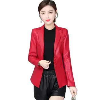 Sieviešu nekustamā īstas ādas jaka sieviešu apģērbu 2020 aitādas mētelis pavasara korejas elegants vilnas, kažokādas apkakle zt2233 pirkt \ Jakas & Mēteļi ~ www.xenydancestudio.lv 11