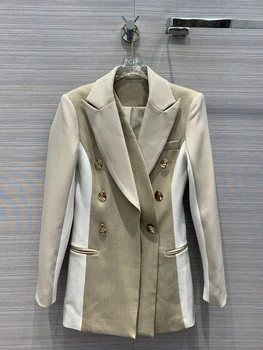 Ir 2021. rudenī un ziemā, jaunu sieviešu profesionālo uzvalku bikses divdaļīga slim divrindu elegantas dāmas jaka modes bikses pirkt \ Tērpi & Komplekti ~ www.xenydancestudio.lv 11