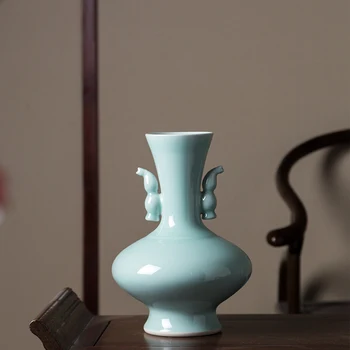 Ķīnas retro keramikas vāze radošo mājas apdare rokdarbu apdare, ziedu kompozīcijas, žāvētu ziedu vāze apdare mūsdienu pirkt \ Mājas Dekori ~ www.xenydancestudio.lv 11