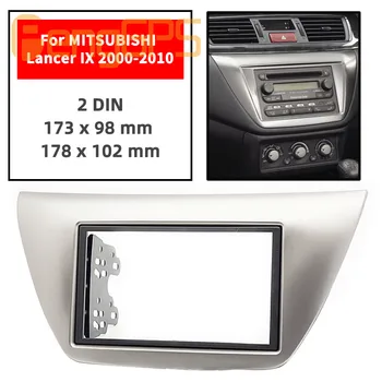 11-776 Auto audio panelis rāmis MITSUBISHI Lancer IX 2000-2010 Sandero Stereo Fascijas Dash CD Melns, Uzstādīšanas Komplekts Sejas rāmis 1