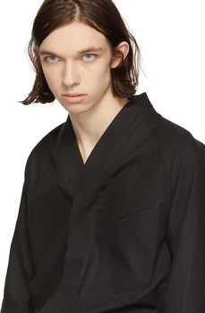 Vīriešu Jaunu Modes īss V ved Ķīniešu stilā art RETRO piecu punktu piedurknēm krekls plus lieluma kostīmi 1