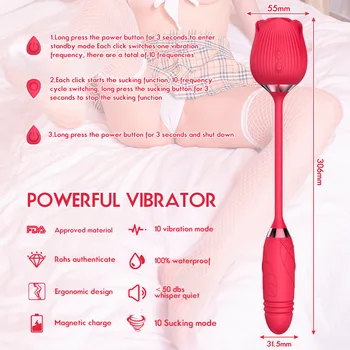 Sievietes Klitora Piesūcekni Vibrators Spēcīgu Klitora Dzelksnis Stimulators Seksa Rotaļlietu Rožu Vibrators Sievietes Seksa Rotaļlietu Pieaugušo Produkti 1