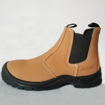 Vīriešu modes tērauda kājām klp darba drošības zābaki oriģinālo ādas drošības apavi, darba ņēmējs chelsea boot rīki droša botas aizsardzība 1