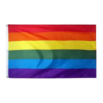 90x150cm Geju Praida Varavīksnes Banner Transpersonu Lesbiešu LGBT Varavīksnes Banner Poliestera Varavīksnes Karogi LX8185