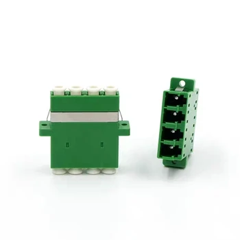 50pc LC/APC Quad optisko Adapteri Singlemode Zaļā optiskās šķiedras savienotāju LC APC ftth savienotāju SM bezmaksas piegāde IL 1