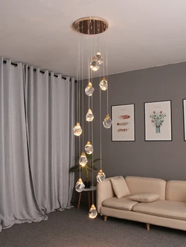 Ziemeļvalstu kristāla lampu mūsdienu minimālisma lustras, dzīvojamā istaba, griestu apdare, lampu radošā mājās guļamistaba apgaismojums gaismas pirkt \ Griestu Lampas & Fans ~ www.xenydancestudio.lv 11