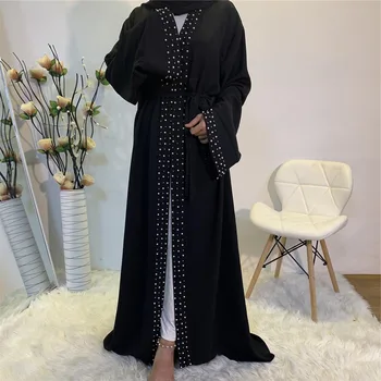 Musulmaņu modes kleita vestido longo dubaija abaya turku islāma arābu āfrikas sieviešu drēbes femme musulmane caftan marokens kaftan pirkt \ Tradicionālo & Kultūras Valkā ~ www.xenydancestudio.lv 11