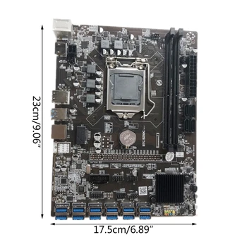 KX4A B250C BTC Ieguves Mašīnas Mātesplati 12 PCI-E X1 USB 3.0 Atbalstu LGA 1151 DDR4 SATA 3.0 + Switch Kabelis Miner 1