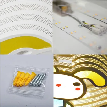 Bērnu guļamistaba gaismas led griestu lampas modernās radošā animācijas filmu 