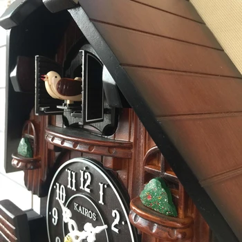 Dzeguze Pulkstenis Sienas Pulkstenis Dzīvojamā Istabā Stundas Laikā Zvanīt Putnu Pateikt Laiku Karājas Pulkstenis 14inch Koka Classic