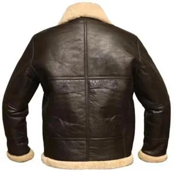 Ir 2021. vīriešu sintētisko kažokādu gara jaka, siltuma jaka ar kabatām, retro stila, ziemas pirkt \ Jakas & Mēteļi ~ www.xenydancestudio.lv 11