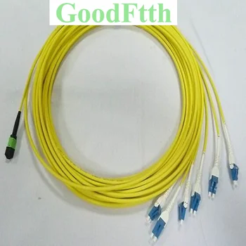 Fiber Optic Patch Cord MPO-LC MPO/APC-LC/UPC Uniboot SM 12 serdeņi Starplaikos 3mm GoodFtth 100-500m,