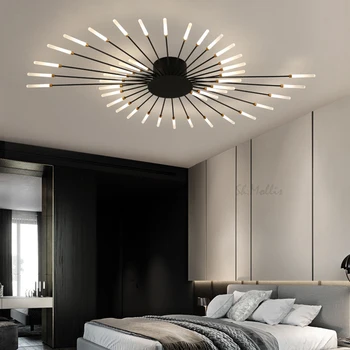 Multi-galvas LED Griestu lampas mājas dzīvojamā istaba Guļamistaba Auduma, kafijas veikals uz Virsmas montēta Mājas Deco Mūsdienu LED Griestu lampas 1