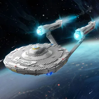 Jauns Radītājs Star Treks Kosmosa U. S. S Enterprise UCC-190-1U Smago Cruiser Modelis, Celtniecības Bloki, Ķieģeļi, Rotaļlietas Bērniem, Dāvanu 1