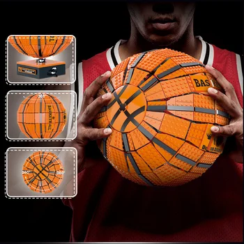 Jauns Diy Basketbola Bumbu Modeli, Celtniecības Bloki Radošo Km Superzvaigzni Basketbola Montāža Ķieģeļi Puzzle Zēniem Rotaļlietas Bērniem Dāvanas