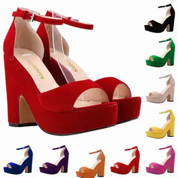 Līgavas augstpapēžu kurpes platformas sandales modeļa mācību īpašu posmu sievietes kāzu duncis 20cm papēža sexy posmā naktsklubs apavi pirkt \ Papēži ~ www.xenydancestudio.lv 11