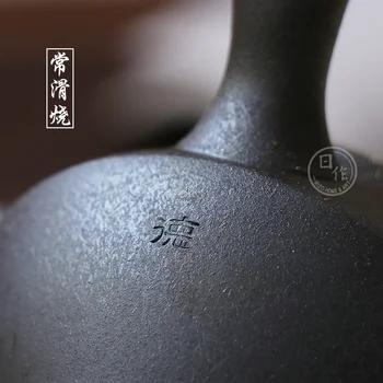 No Japānas bieži slidena ierakstīt pusē ielieciet tējkannas cukurniedru Tian Detai karbonizēta horizontālā rokā ar filtru ilgst pot 1