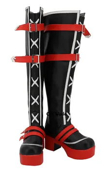 Japāņu ziemas apaļa galva bieza vidū papēža lolita sieviešu kurpes studentu kokvilnas silts cosplay anime gothic priekšgala platformā plus samta pirkt \ Apavi ~ www.xenydancestudio.lv 11