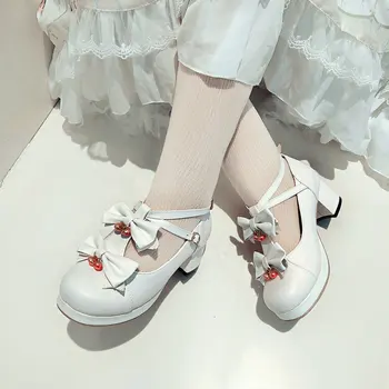 Brogue ķīna kārtas vidējā pirksta papēžiem kurpes oxford augstas chunky brūna t siksna īstas ādas retro 2021. gada pavasara modes sieviešu sūkņi pirkt \ Sieviešu Kurpes ~ www.xenydancestudio.lv 11