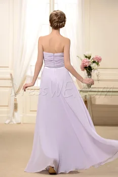 2016 bezmaksas piegāde sexy mīļotā vestido de festa longo casamento jaunā stila šifona jostas puse kleita garas Līgavas Kleitas