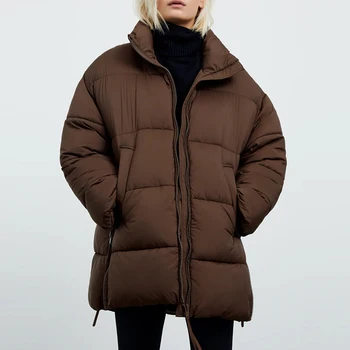 Jaunu 2021 ziemas parkas sieviešu lielas kažokādas apkakles kapuci jaka biezuma kokvilnas polsterētām mēteli -30 grādu sniega outwear pirkt \ Jakas & Mēteļi ~ www.xenydancestudio.lv 11