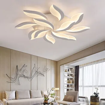 Mūsdienu Ziedi LED Lustras, Lai Dzīvojamā Istaba Guļamistaba LED Griestu Lampas Lustras Apgaismojums Lustra Tālvadības pults/APP 1