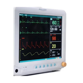 Pēc izvēles touch ekrānu un Atbalstot 6 kanālu EKG YJ-F5 Vairāku parametru Pacientu Monitors 1