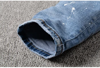Unikālo slīpums džinsi vīriešu korejas kaudzē džinsi zaudēt acs draugs taisni plaša kāju bikses man bikses moderns džinsa džinsi pirkt \ Vīriešu Apģērbs ~ www.xenydancestudio.lv 11