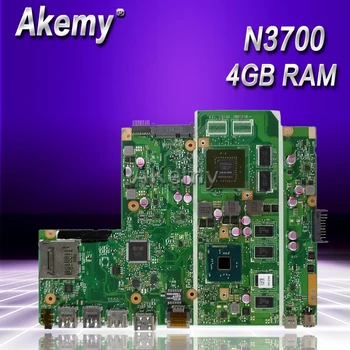 Akemy X540SC Portatīvo datoru mātesplati Par Asus X540SC X540S X540 Testa sākotnējā mainboard 4G RAM, CPU N3700 1